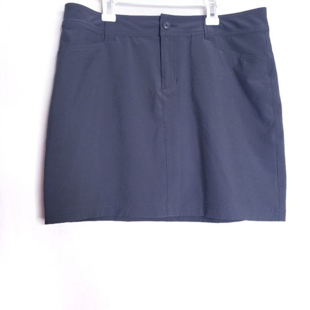 Eddie Bauer Gray Mini Skirt With Shorts Skort Women's Size 8